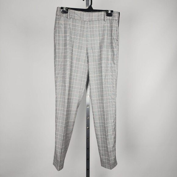 T.N.L Grey Plaid Straight Leg Pants Size 6 - Picture 1 of 9
